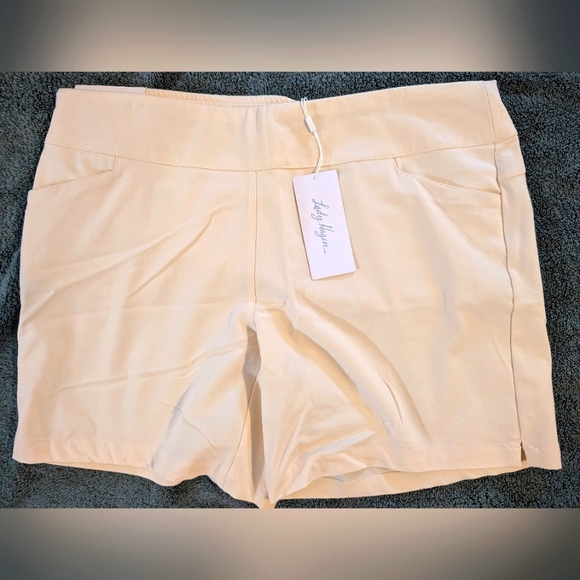 Lady Hagen Pants - Nwt lady hagen tummy control 7" short in khaki size xxl